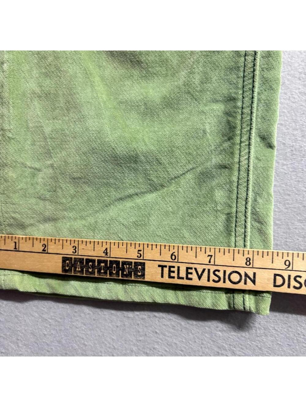 BDG Urban Outfitters Corduroy Pants Womens 28 Green High Rise Wide Leg Cropped - Picture 3 of 10